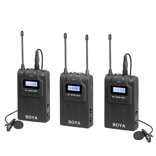 BOYA BY-WM8 Pro-K2 Kit Microfone Lapela Wireless